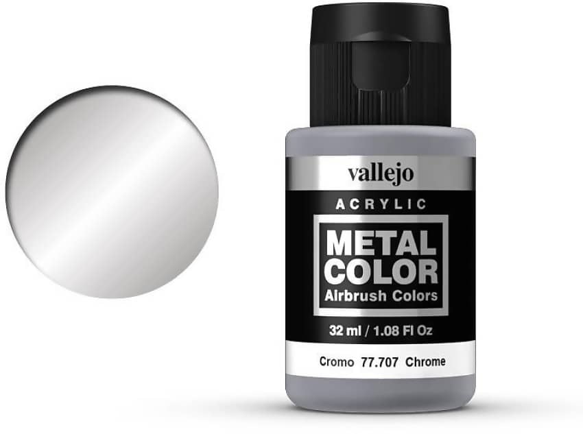 Vallejo Metal Color Chrome 32 Ml Acrylic Paint