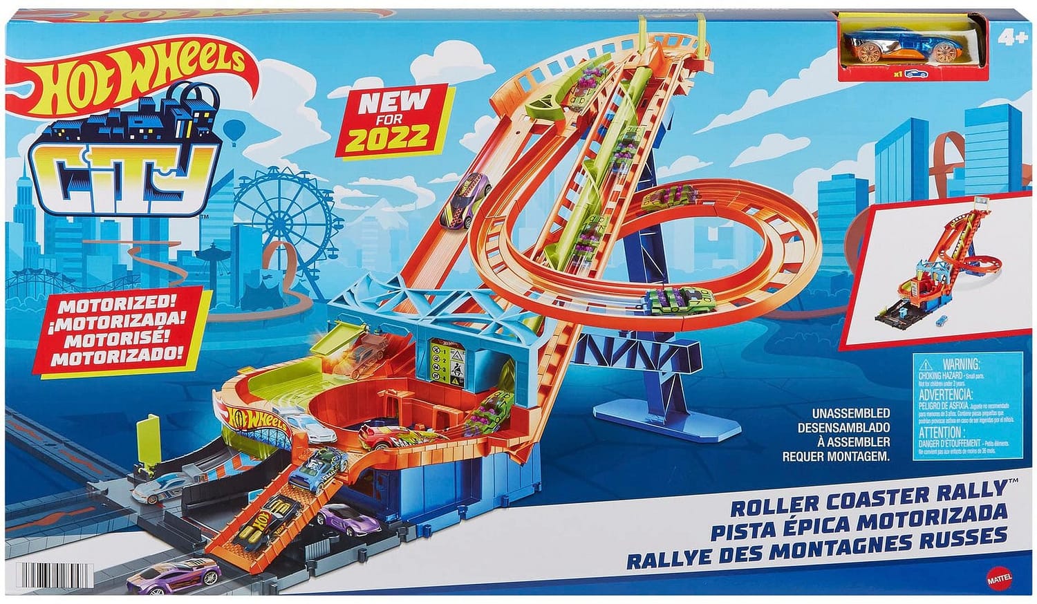 Hot Wheels® - City Roller Coaster Rally Playset  Mattel