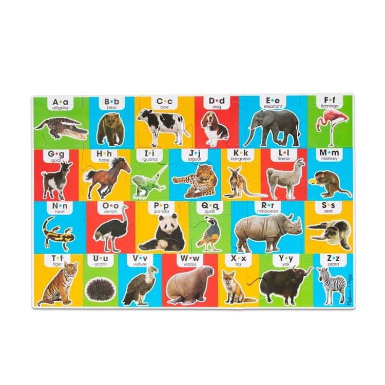 Melissa & Doug - Animal Alphabet Floor Puzzle