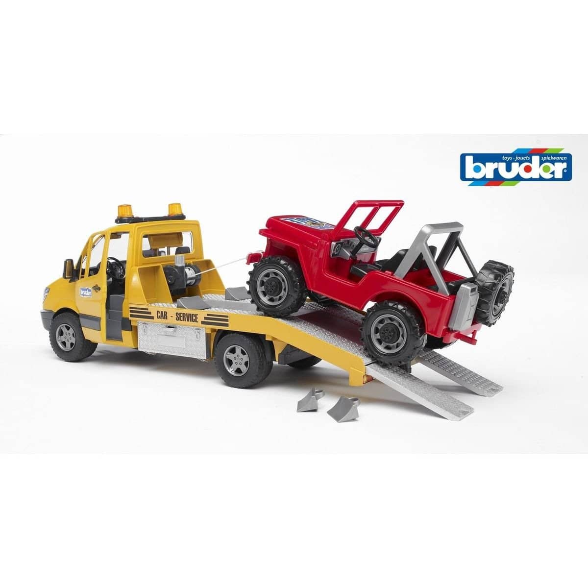 Bruder - Mercedes Benz Sprinter Transporter With Cross Country Vehicle 1:16 Scale