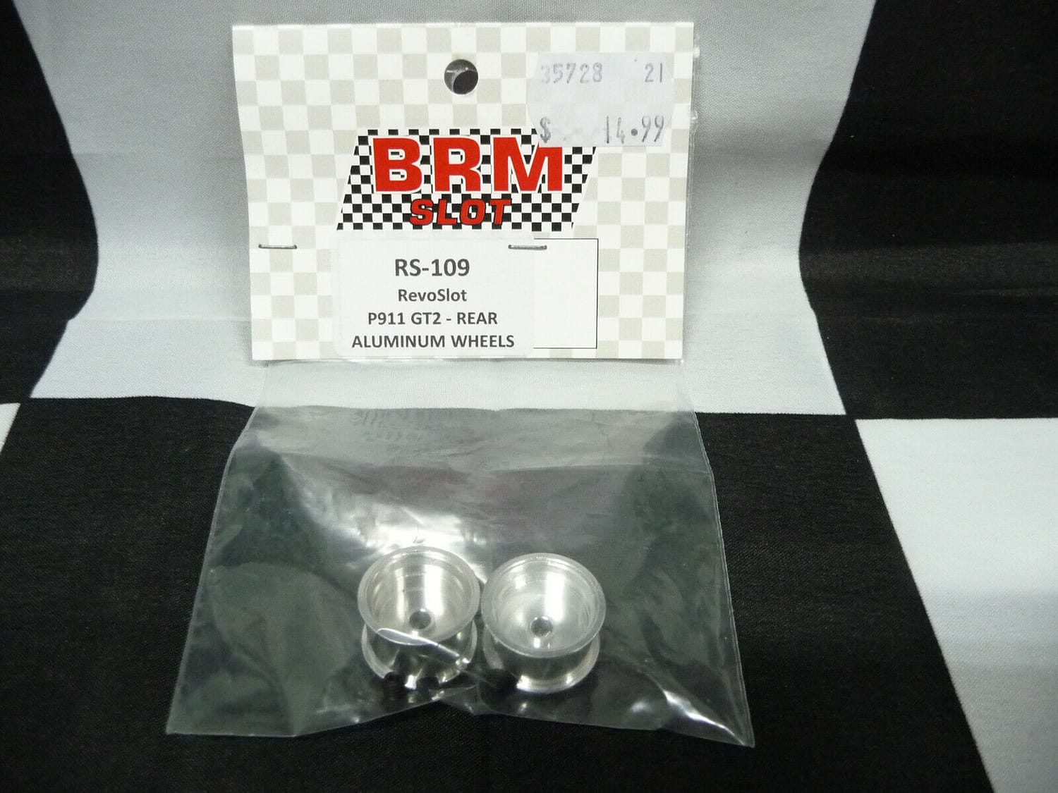 BRM SLOT RS-109 RevoSlot P911 GT2 - Rear Aluminum Wheels