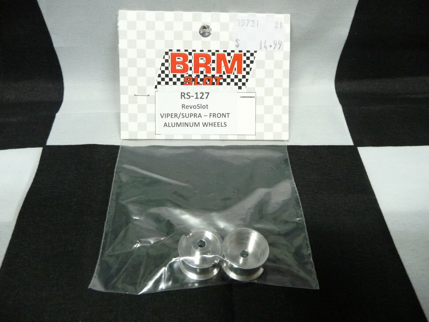 BRM SLOT RS-127 RevoSlot Viper/Supra - Front Aluminum Wheels