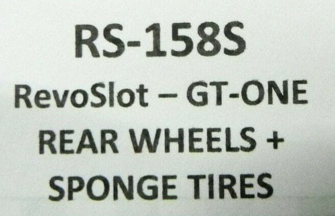 BRM SLOT RS-158S RevoSlot GT One - Rear Wheels + Sponge Tyres - Image 3