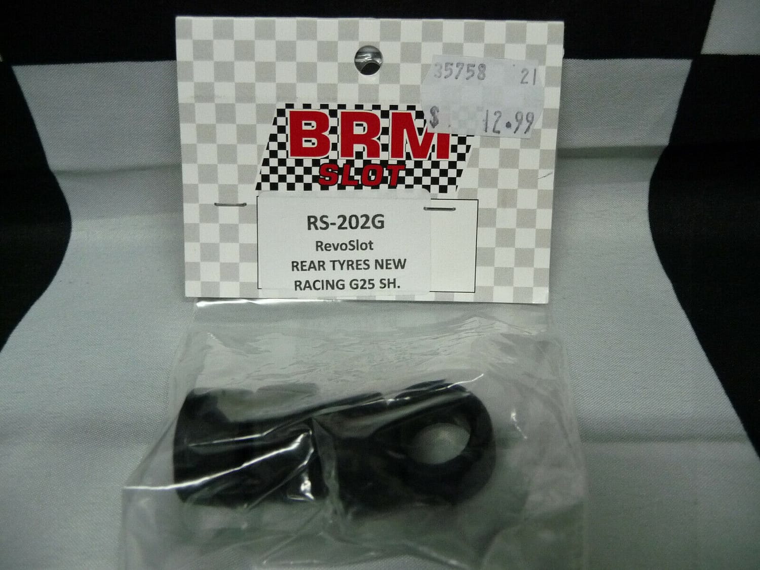 BRM SLOT RS-202G RevoSlot Rear Tyres New Racing G25 SH