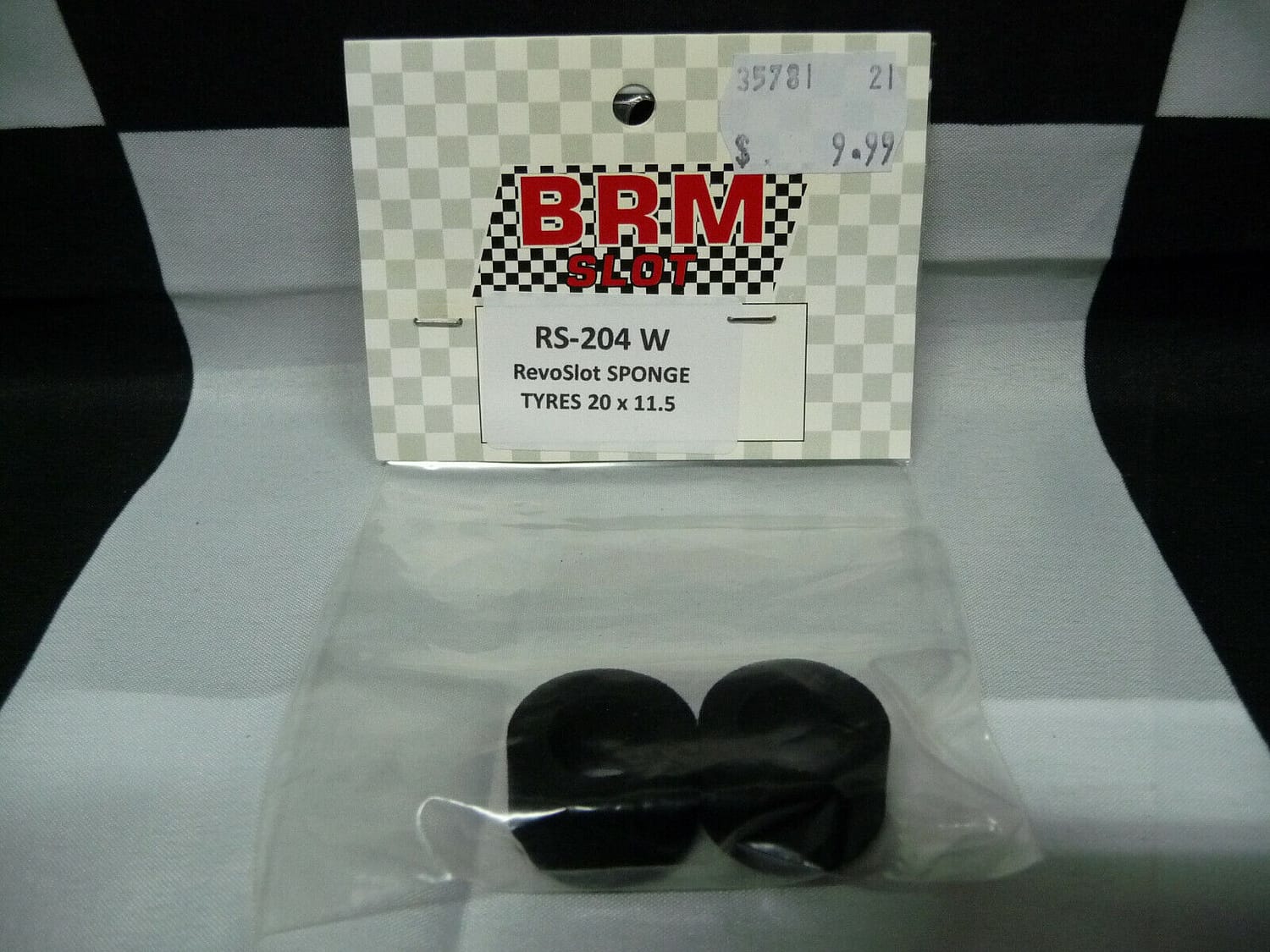 BRM SLOT RS-204W RevoSlot Sponge Tyres