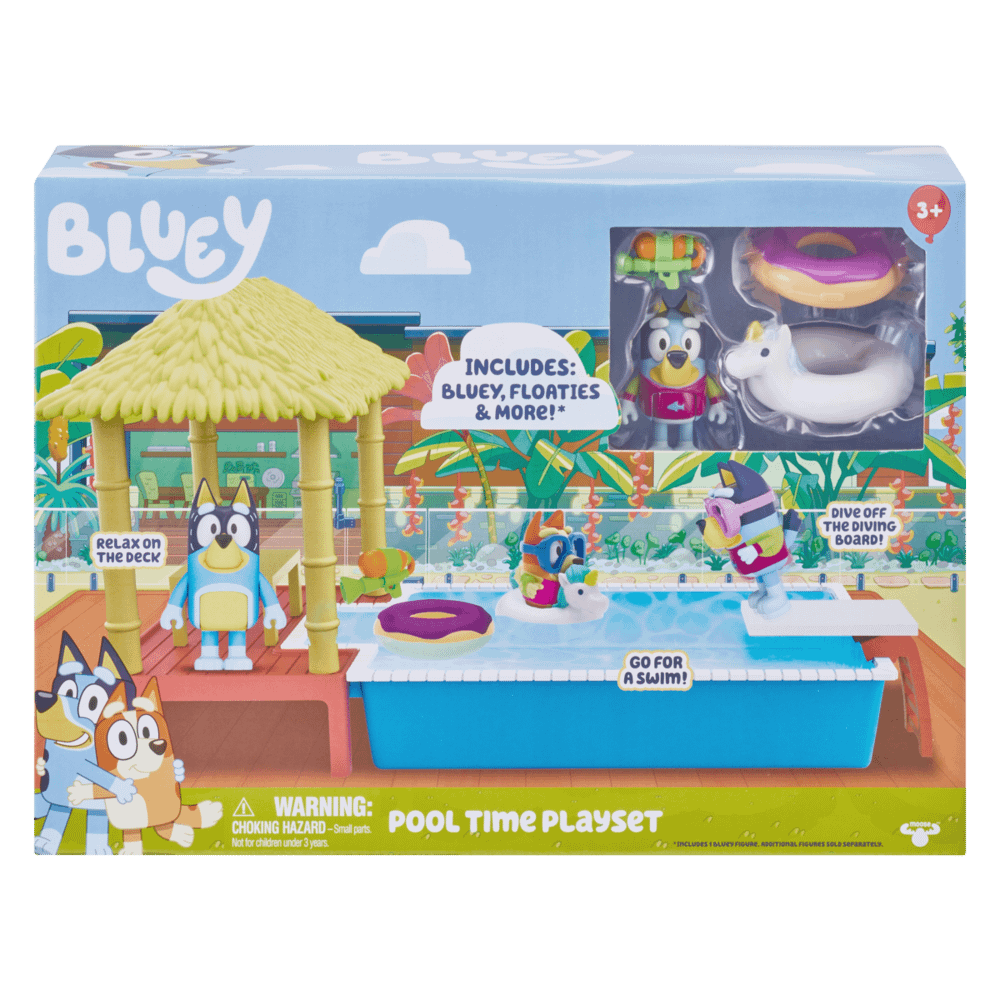 Bluey - Pool Time Fun Play Set