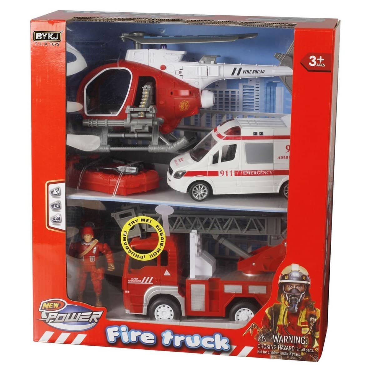 City Action Fire Truck Playset