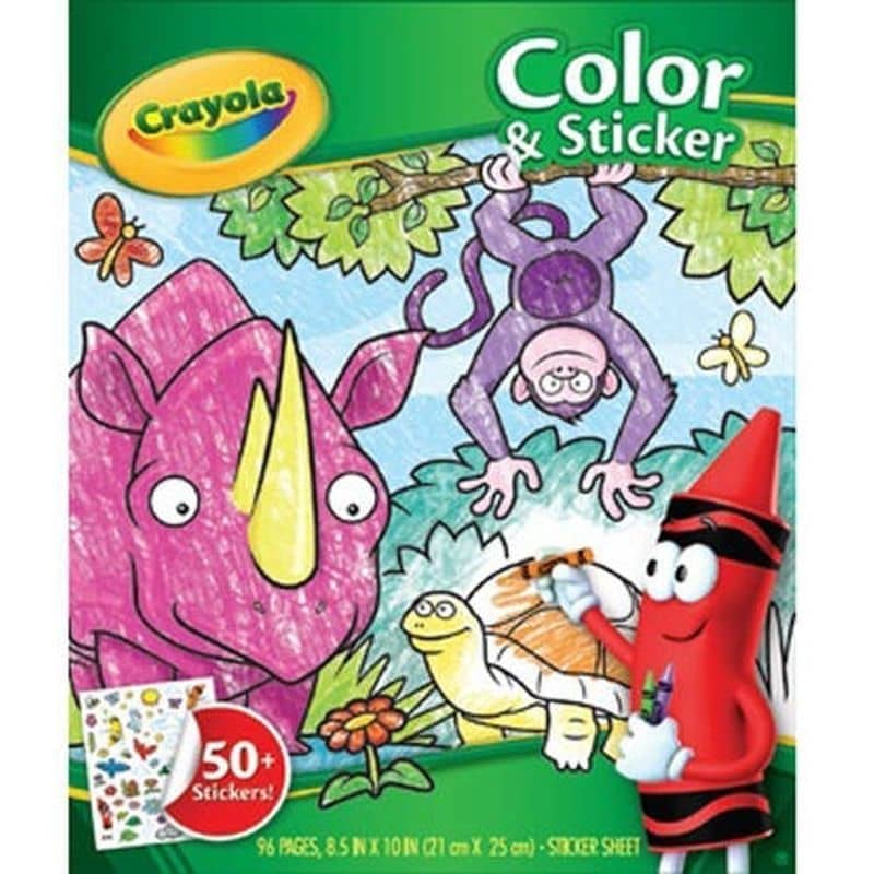 Crayola - Animals Color & Sticker Book