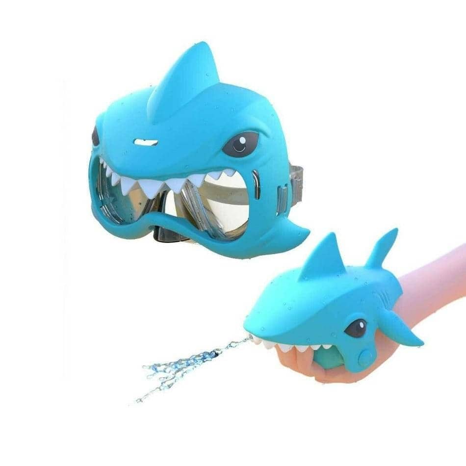 Aqua Trendz Swim Mask Blue Shark - Image 2