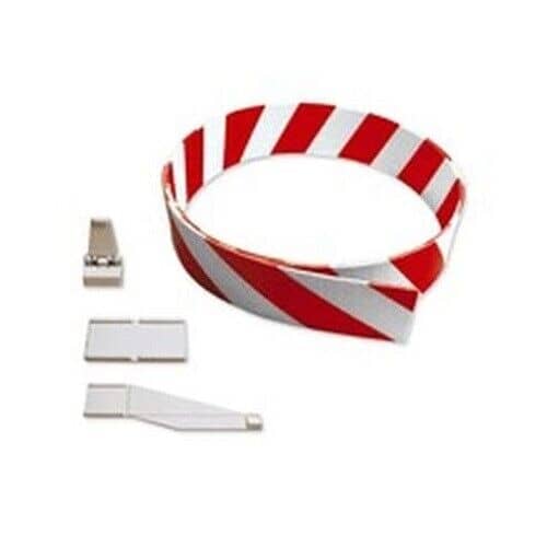 Carrera 1:24 Track Accessories - Red and White Stripe Guard Rail 3mtrs