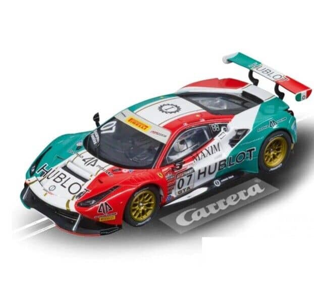 Carrera Evolution 1:32 - Ferrari 488 GT3 Squadra Corse Garage Italia No7  - Slot Car Also Suits Scalextric