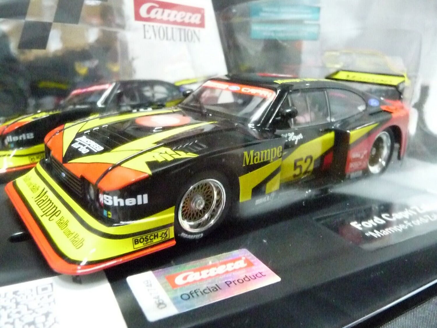 Carrera Evolution 1:32 - Ford Capri Zakspeed Turbo Mampe Team No.52 - Slot Car Also Suits Scalextric - Image 5