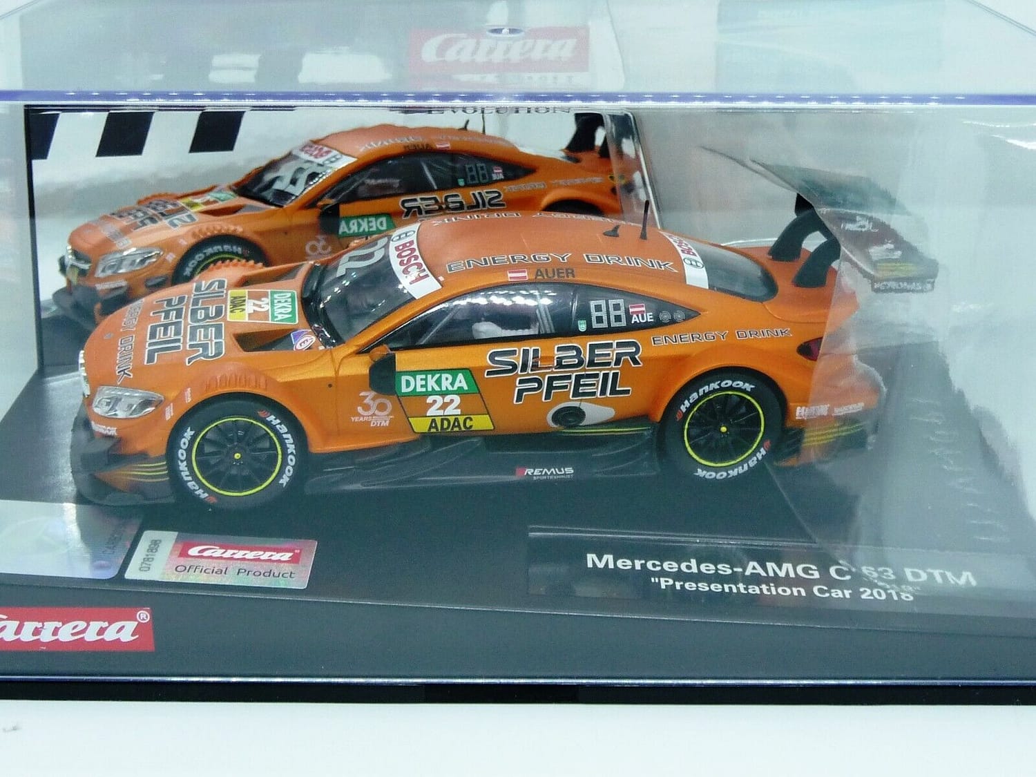 Carrera Evolution 1:32 - Mercedes C63 AMG DTM Presentation Car 2018 - Slot Car Also Suits Scalextric - Image 5