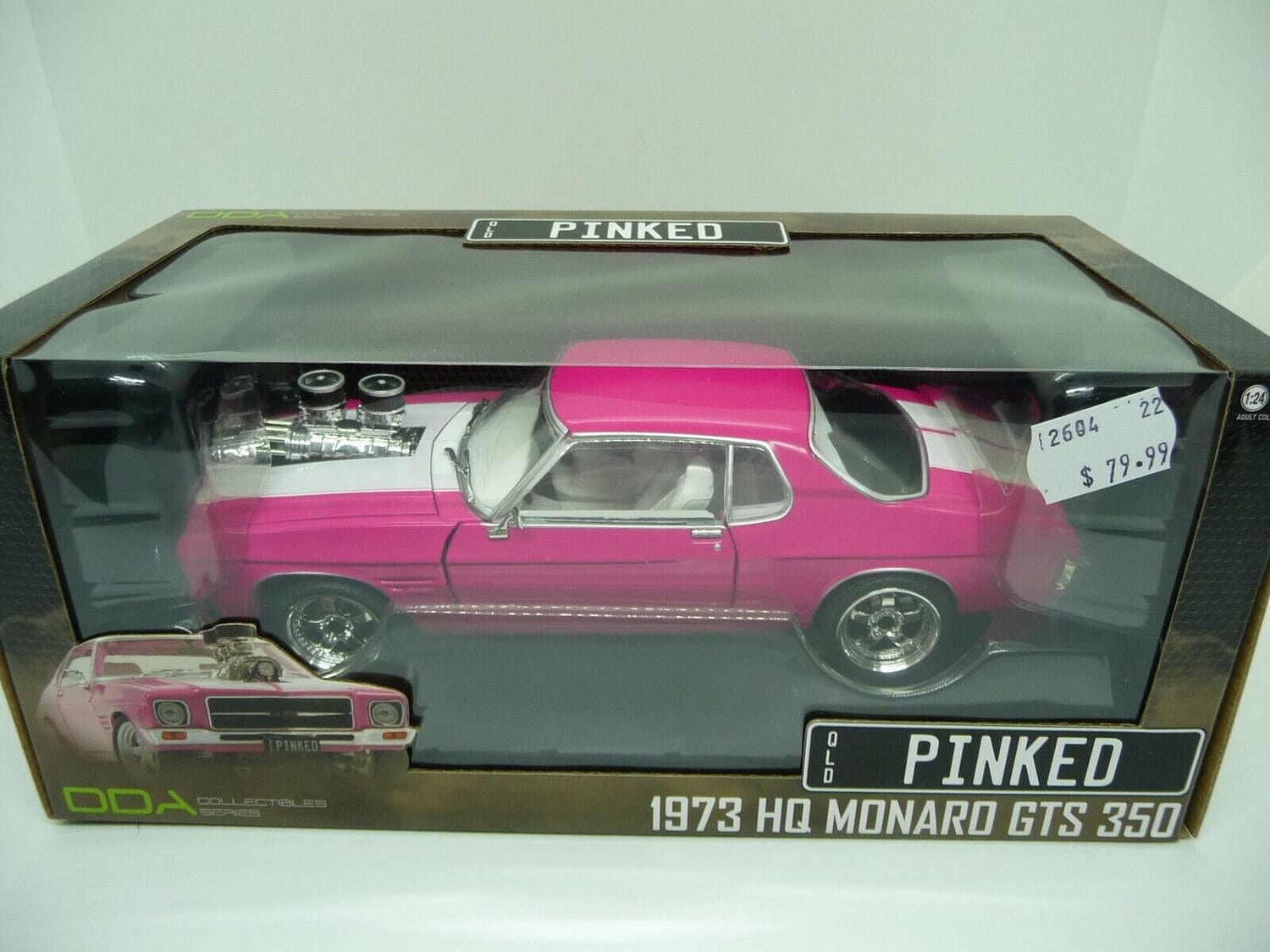 DDA Collectibles 1:24 Scale 1973 HQ MONARO GTS 350 PINKED DieCast - Image 6