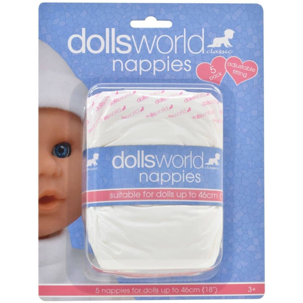 DollsWorld - Nappies 5 Pack