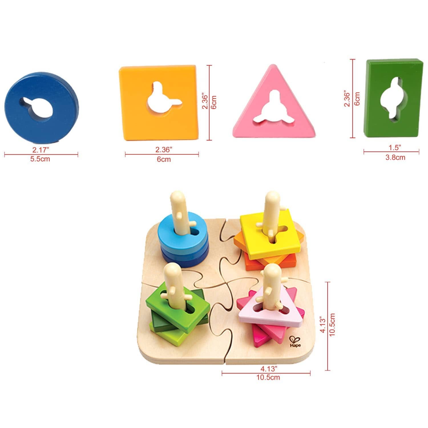 Hape - Creative Peg Puzzle - Image 5