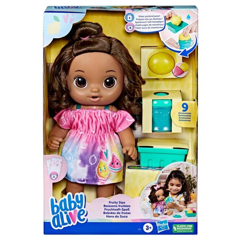 Baby Alive - Fruity Sips Baby Doll Brown Hair