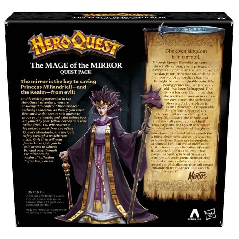 Hasbro Avalon Hill HeroQuest The Mage of the Mirror Quest Pack Requires HeroQuest Game System - Image 2