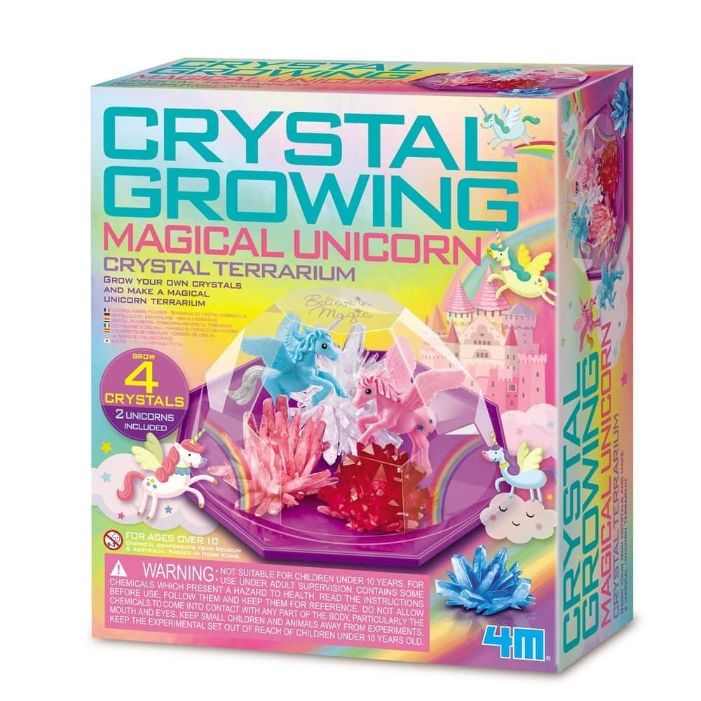 4m - Crystal Growing - Magical Unicorn Crystal Terrarium