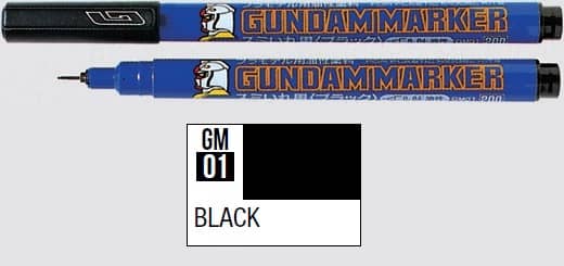 GUNDAM MARKER ULTRA FINE BLACK GM01