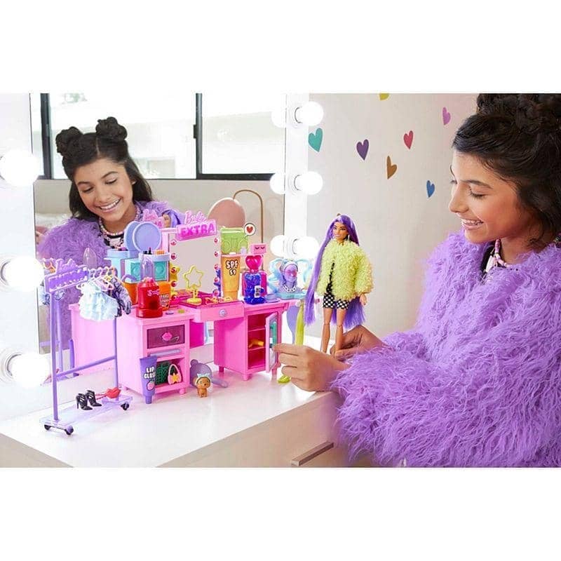 Barbie Extra Doll & Vanity & Pet Playset - Image 2