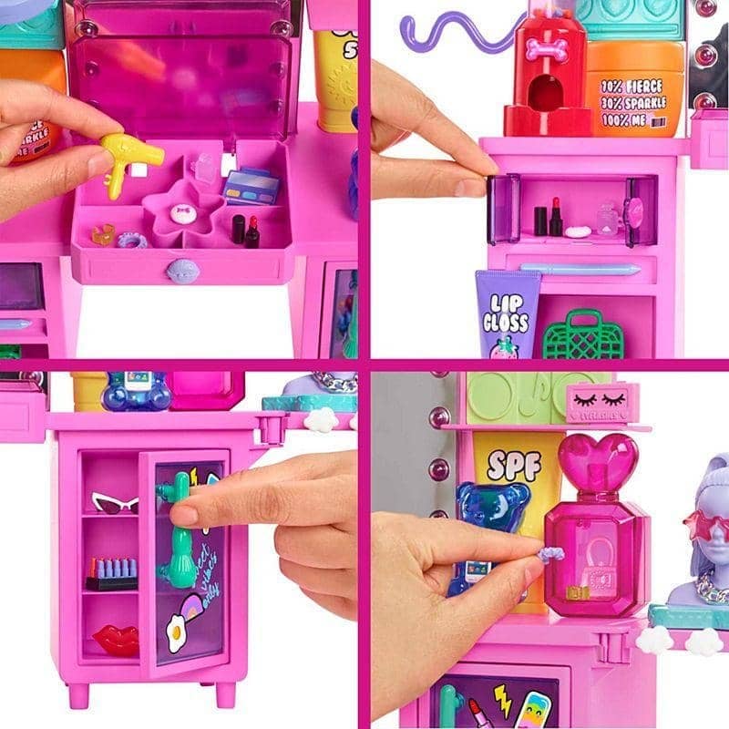 Barbie Extra Doll & Vanity & Pet Playset - Image 3