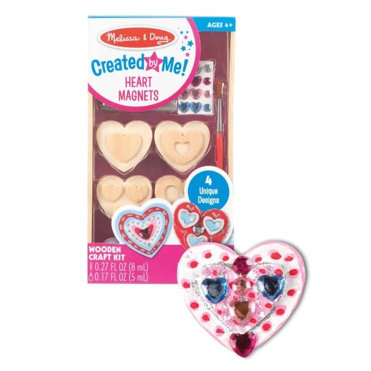 Melissa & Doug - Created By Me! Heart Magnets Wooden Craft Kit - Image 3