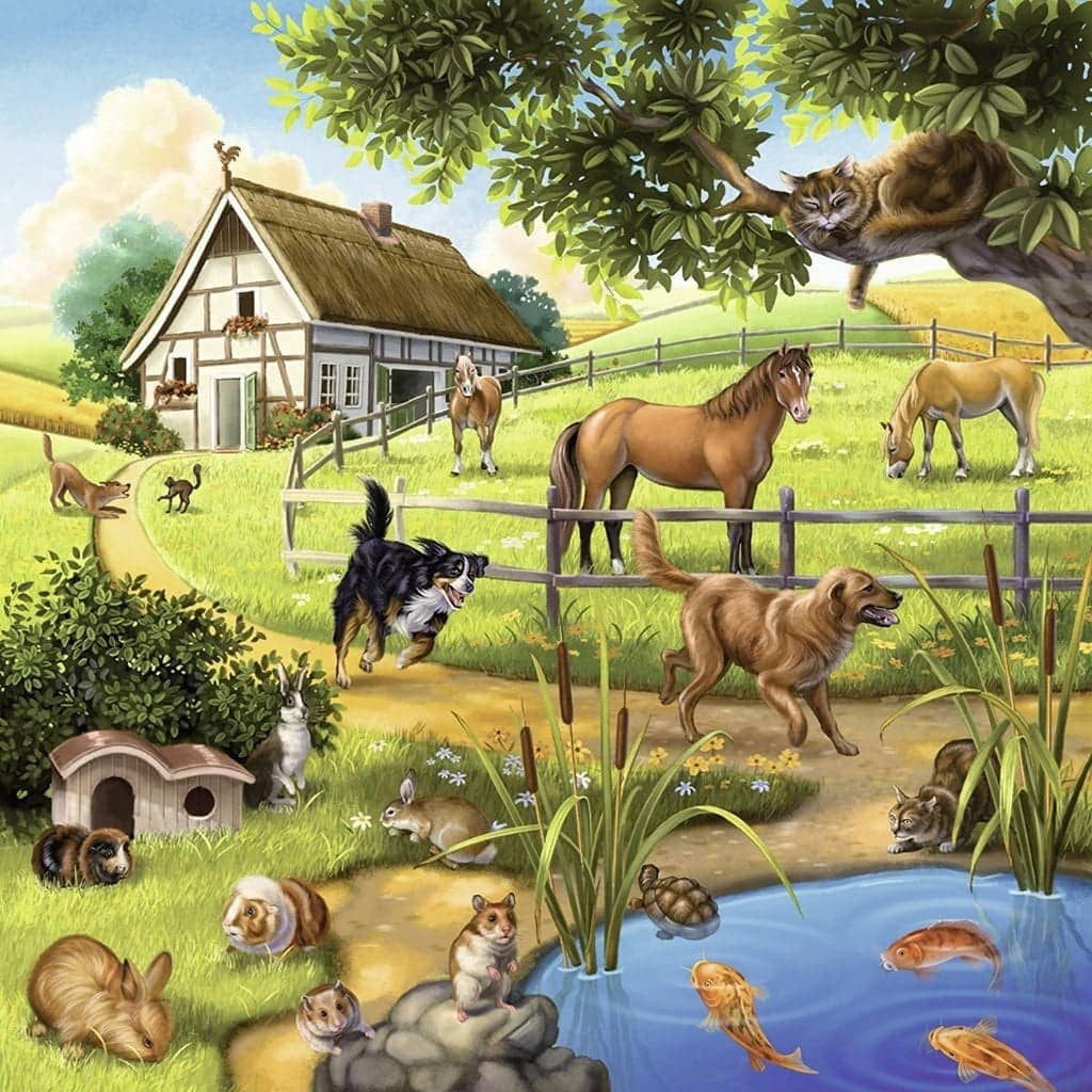 Ravensburger - Forest Zoo & Pets Jigsaw Puzzle 3x49 Pieces - Image 4