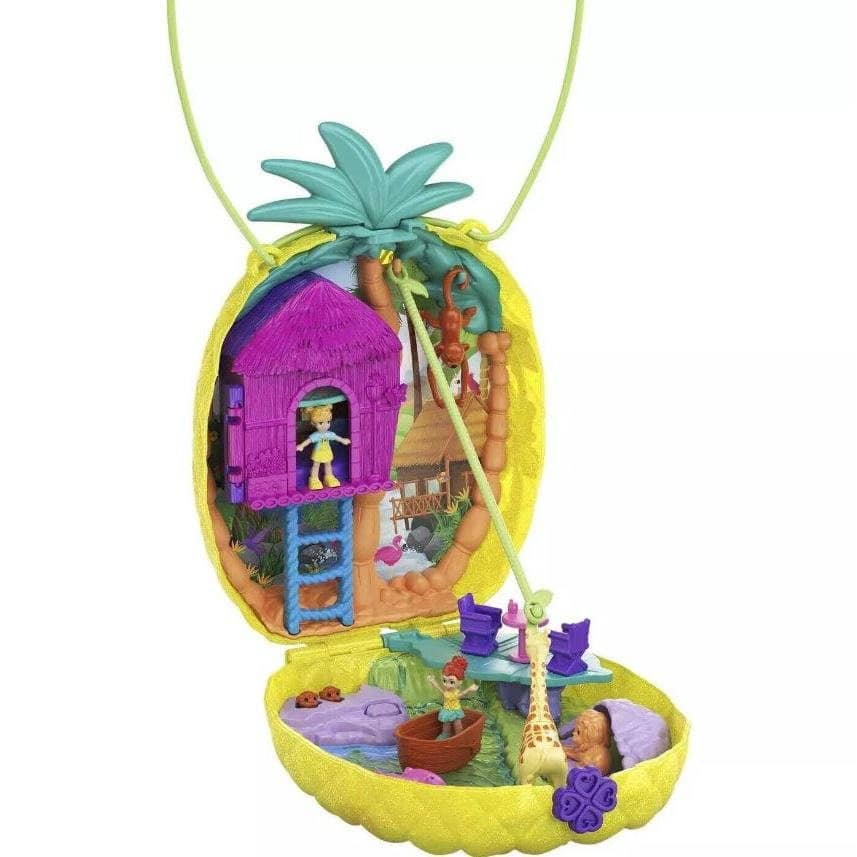 Polly Pocket - Polly Pocket Tropicool Pineapple Purse Compact Playset Mattel - Image 2
