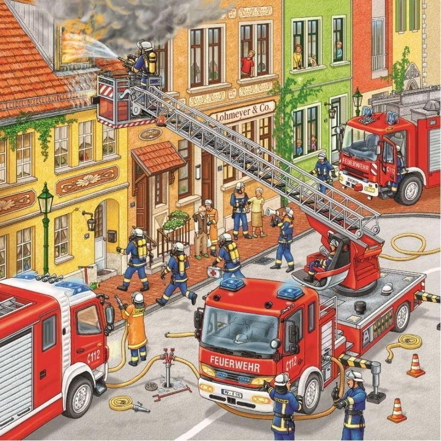 Ravensburger - Fire Brigade Run Jigsaw Puzzle 3x49 Pieces - Image 3
