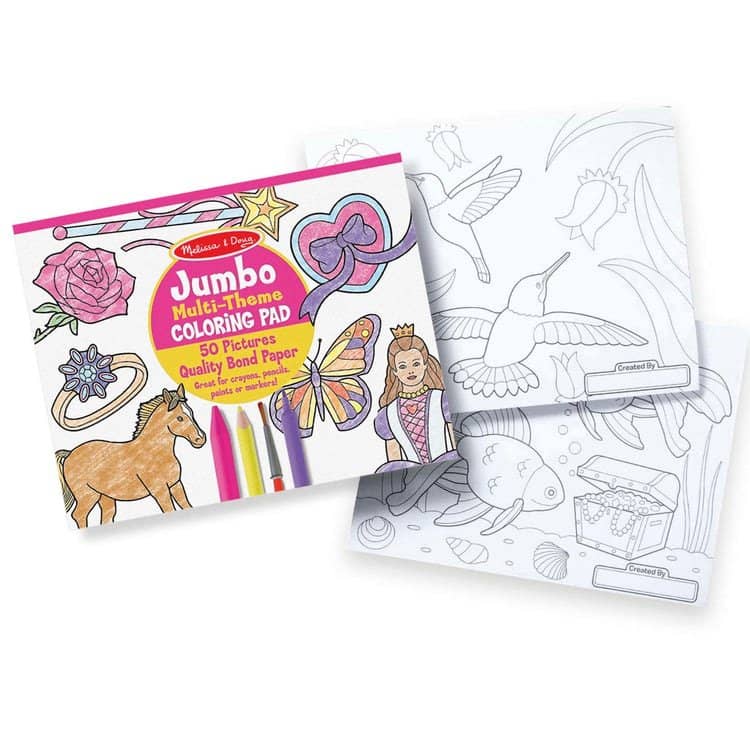 Melissa & Doug - Jumbo Coloring Pad - Princess & Fairy - Image 3