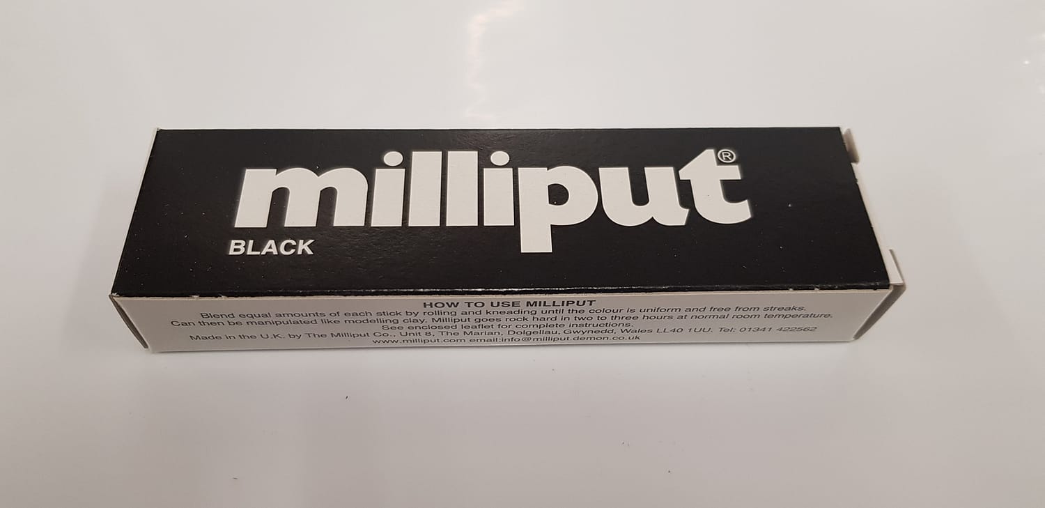 MILLIPUT BLACK 2 PART PUTTY MEMPTBLACK