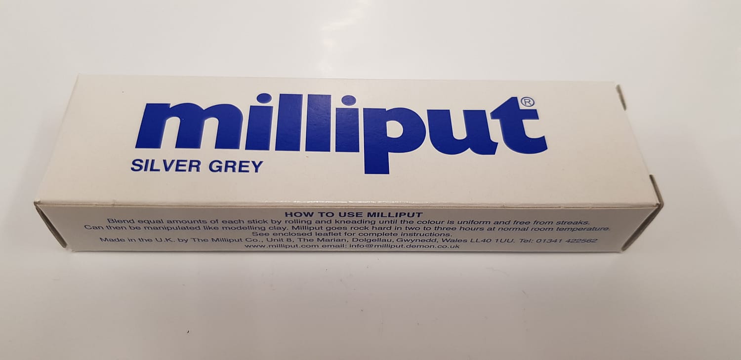 MILLIPUT SILVER/GREY PUTTY 2 PART EPOXY PUTTY