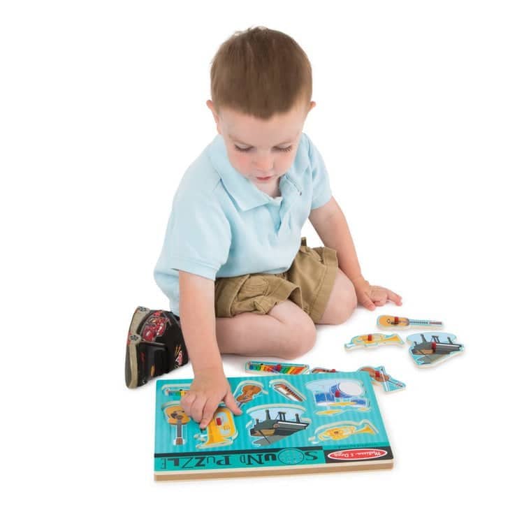Melissa & Doug - Musical Instruments Sound Puzzle - 8 Pieces - Image 8