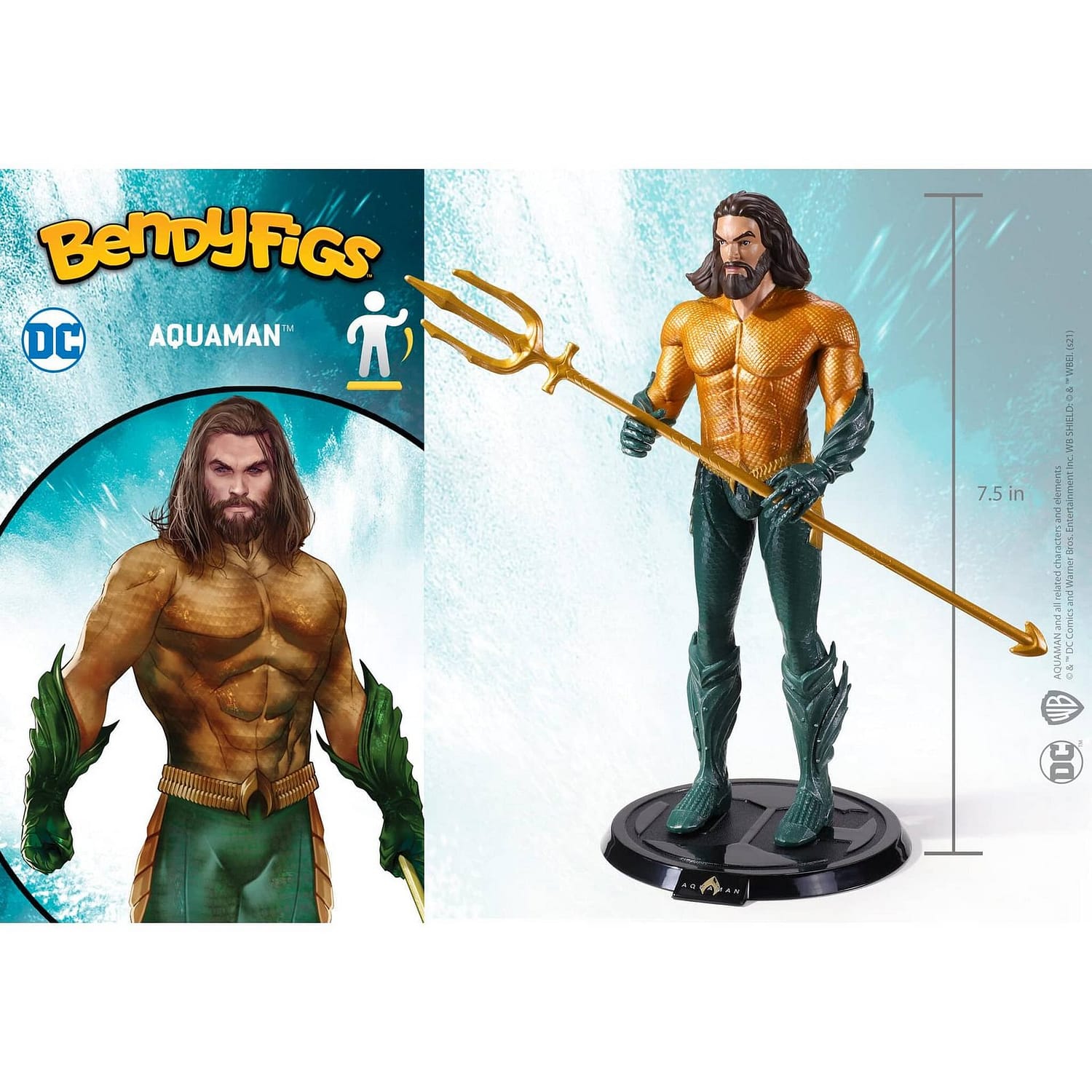 Bendyfigs Aquaman - DC Comic - Bendyfigs