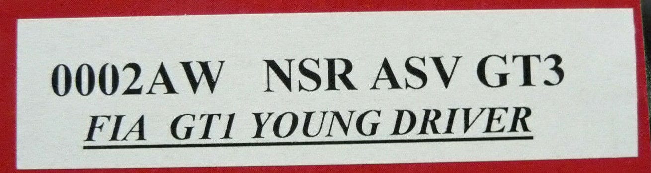 NSR 1:32 0002AW ASV GT3 FIA GT1 Young Driver Champion '10slot car also suits scalextric/carrera - Image 8