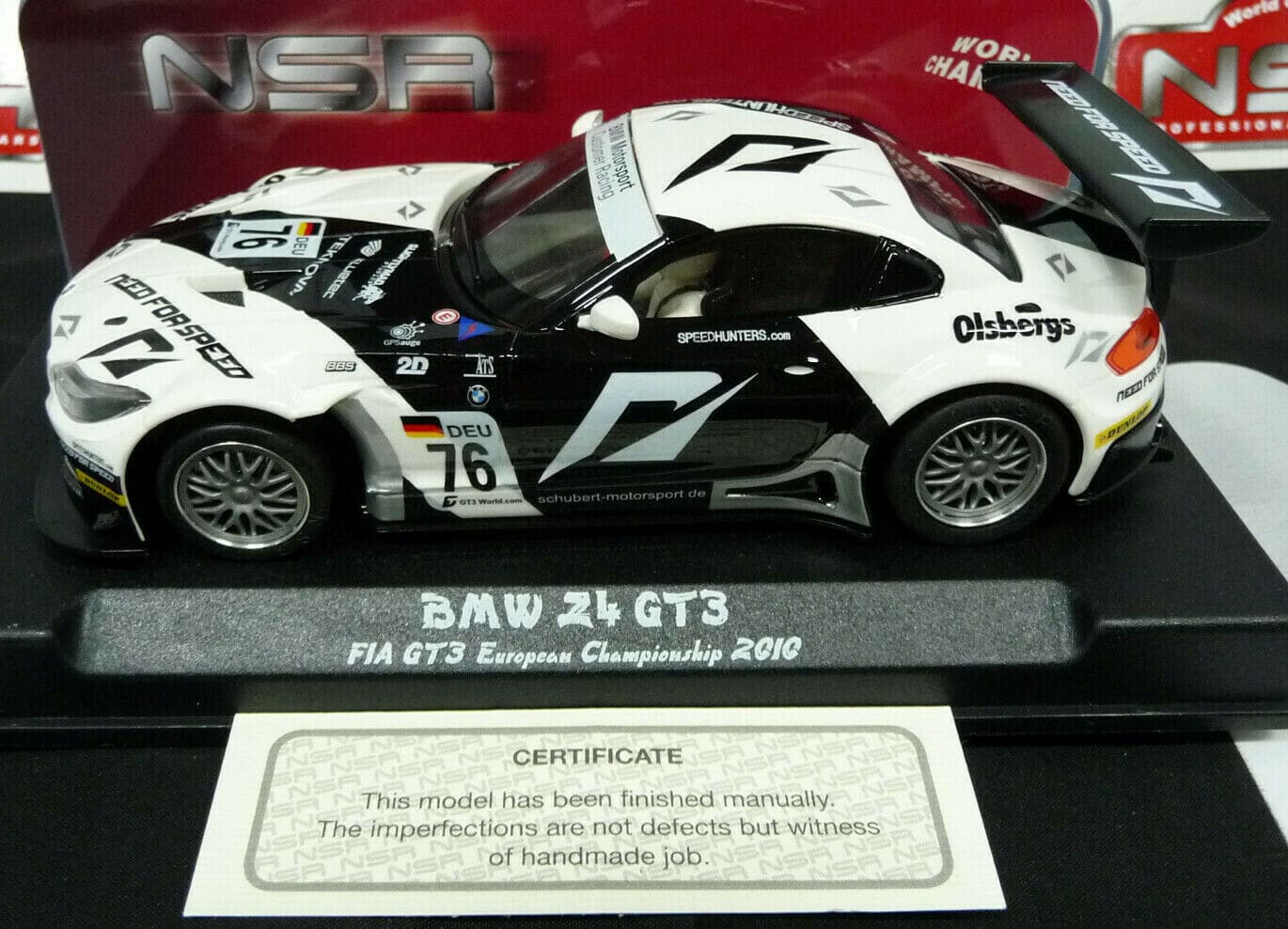 NSR 1:32 0011AW BMW Z4 GT3 E89 FIA GT3 Euro Cup 2010 No.76 scalextric/carrera