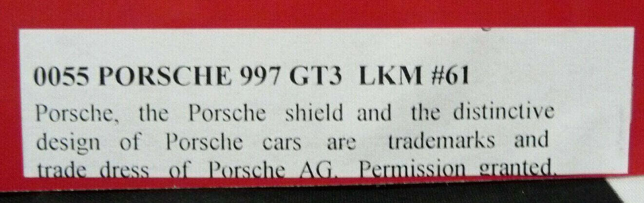 NSR 1:32 0055AW Porsche 997 GT3 LKM S/stone 2009 No.61 slot car also suits scalextric/carrera - Image 7