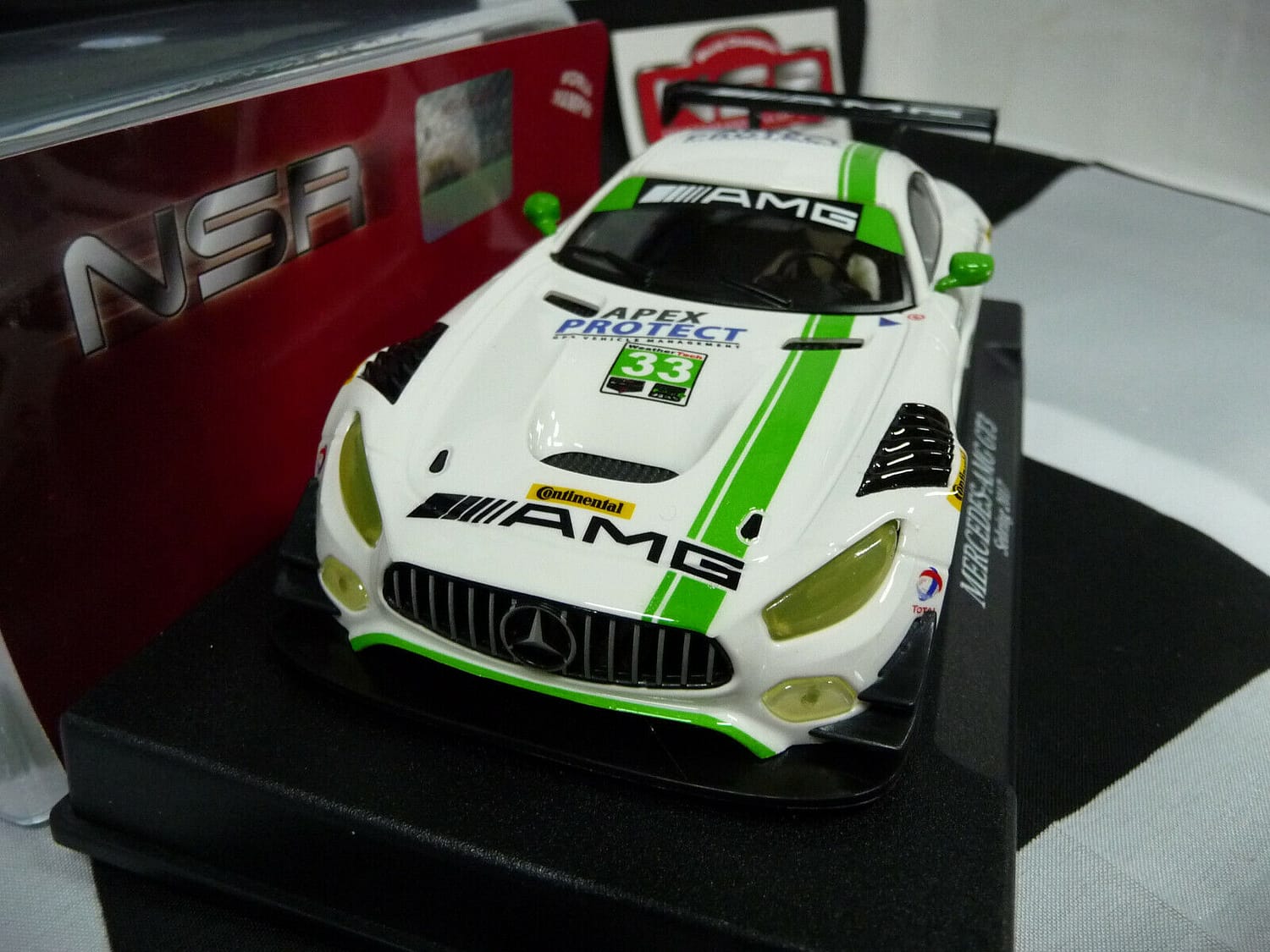 NSR 1:32 0114SW Mercedes - AMG Sebring 2017 No.33 slot car also suits scalextr/carrera - Image 3