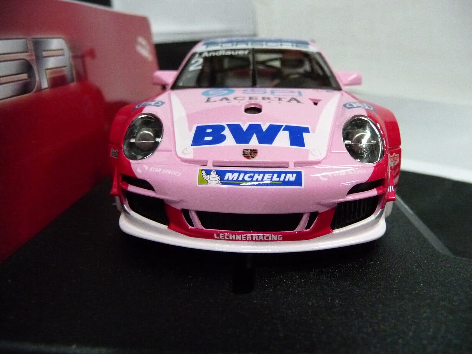 NSR 1:32 0188AW Porsche 997 Super Cup BWT J.Andlauder No.2 scalextric/carrera - Image 4
