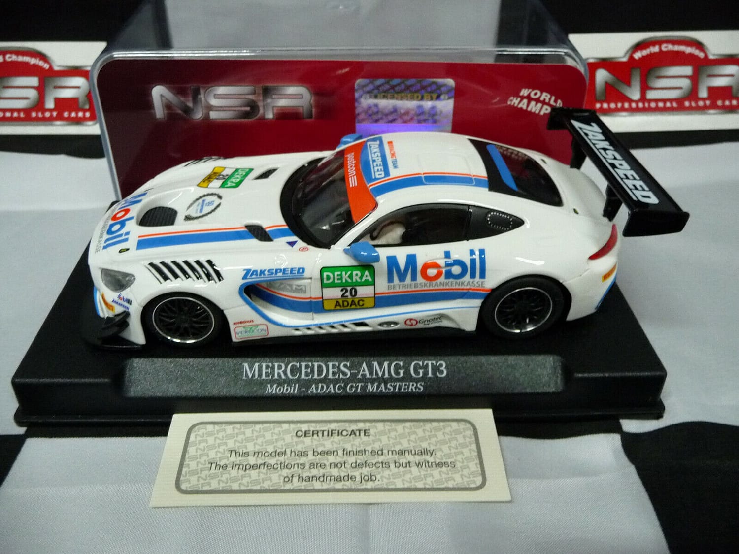 NSR 1:32 0189AW Mercedes-AMG GT3 Mobil ADAC GT MASTERS No20 slot car also suits  scalex/carrera