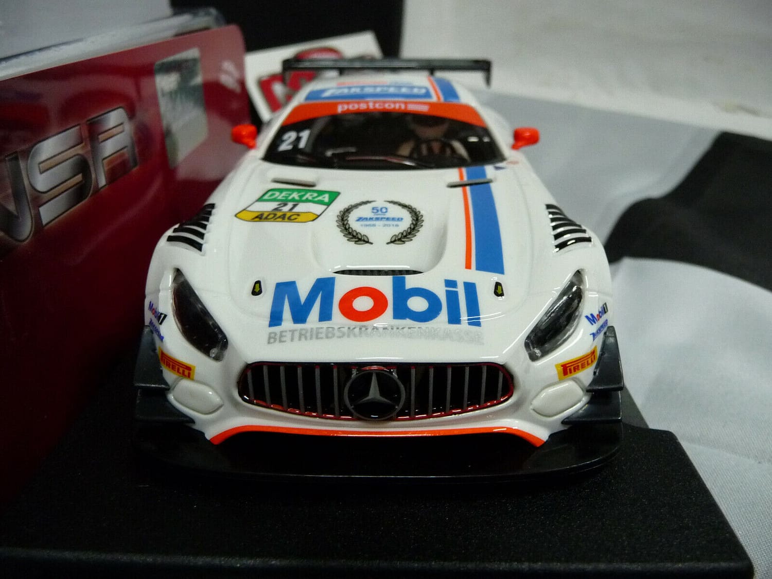 NSR 1:32 0190AW Mercedes-AMG GT3 Mobil ADAC GT MASTERS No21 slot car also suits scalex/carrera - Image 4