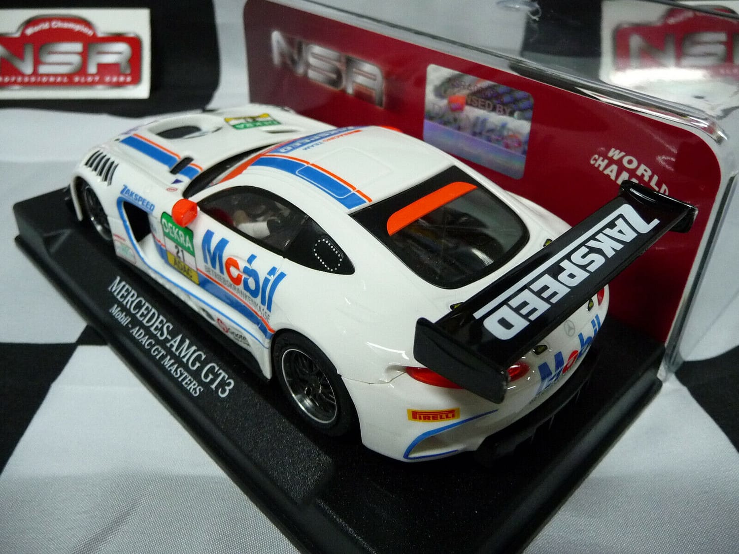 NSR 1:32 0190AW Mercedes-AMG GT3 Mobil ADAC GT MASTERS No21 slot car also suits scalex/carrera - Image 6