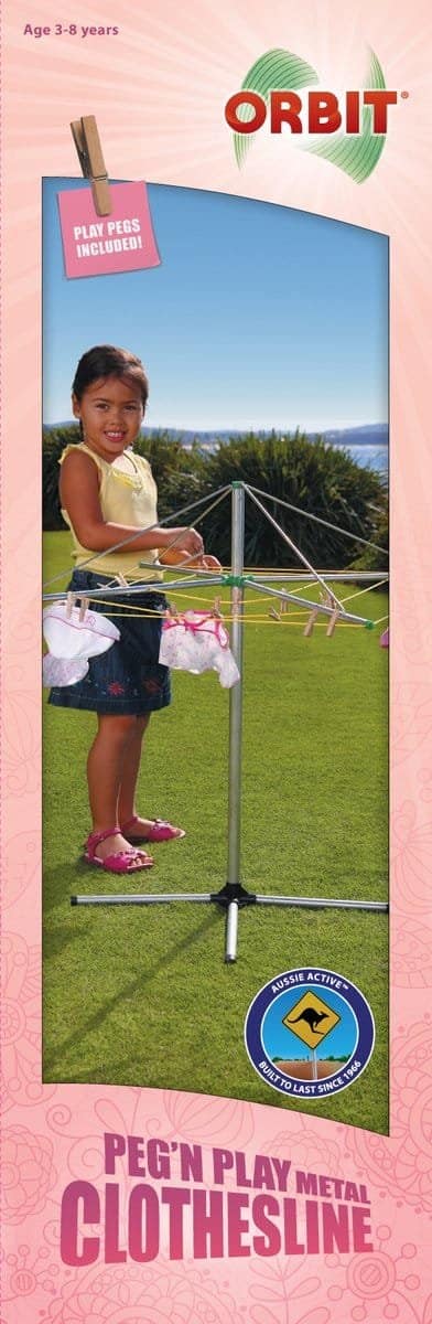 Orbit - Metal Clothes Line Peg N Play