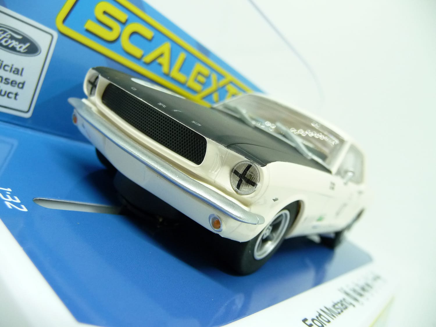 Scalextric C4353 Ford Mustang Bill and Fred Shepherd slot car also suits Carrera