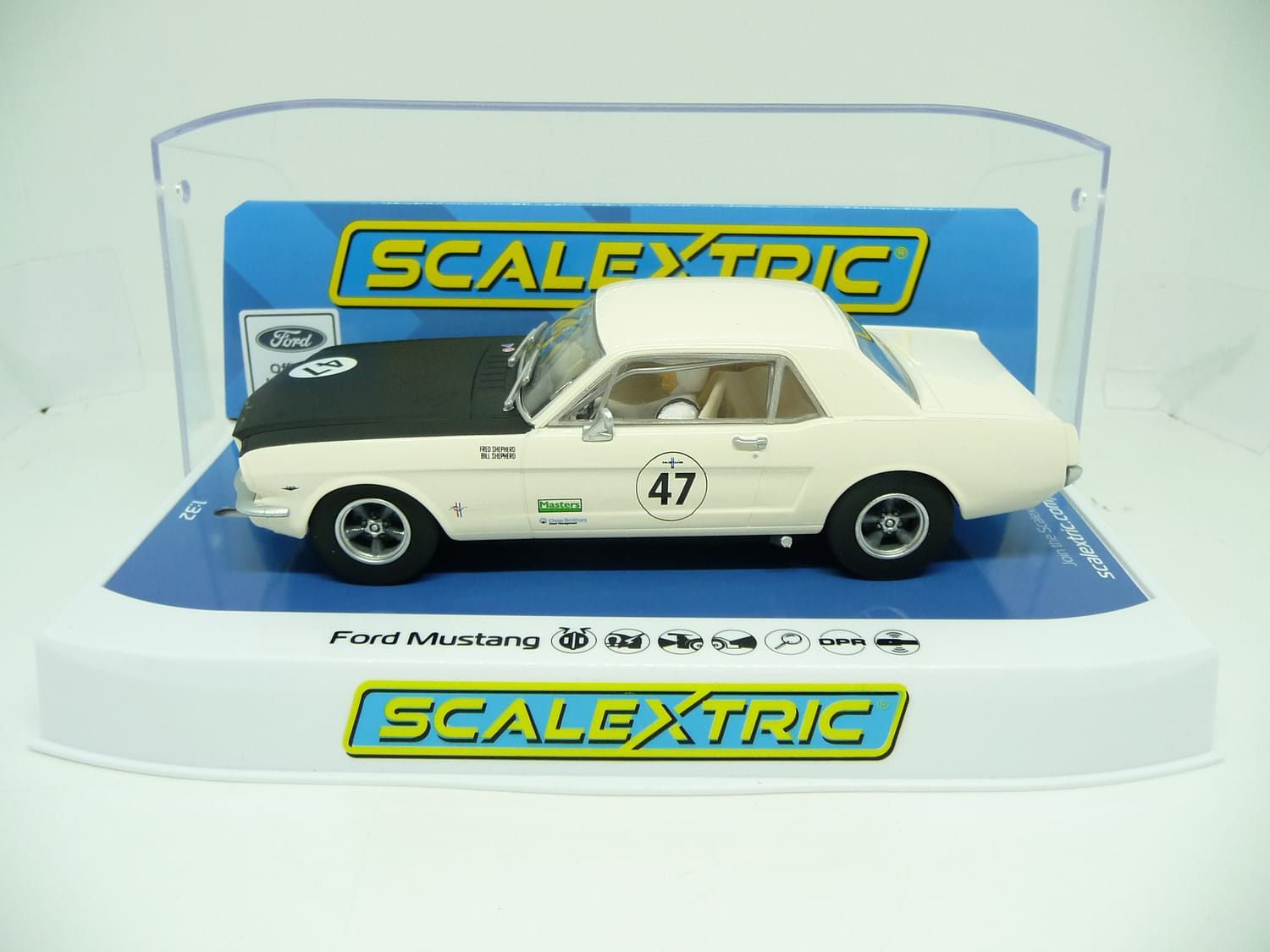 Scalextric C4353 Ford Mustang Bill and Fred Shepherd slot car also suits Carrera - Image 2