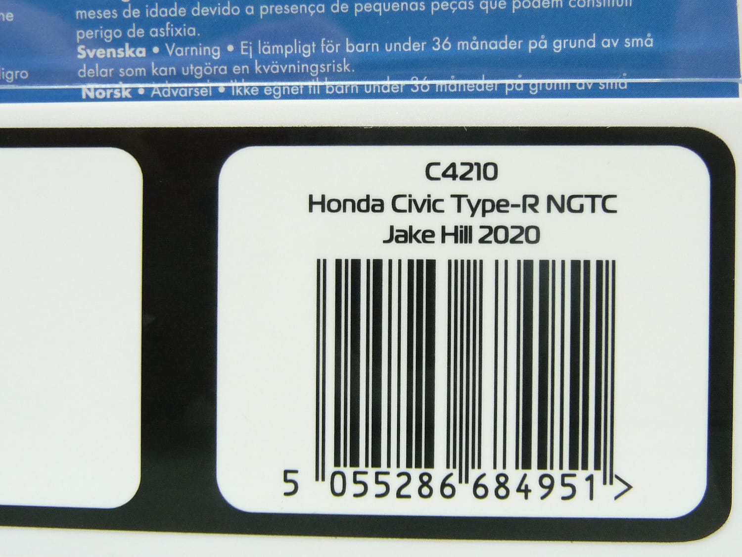 Scalextric C4210 1:32 BTCC Honda Civic Type R NGTC No24 Jake Hill Slot car - Image 5