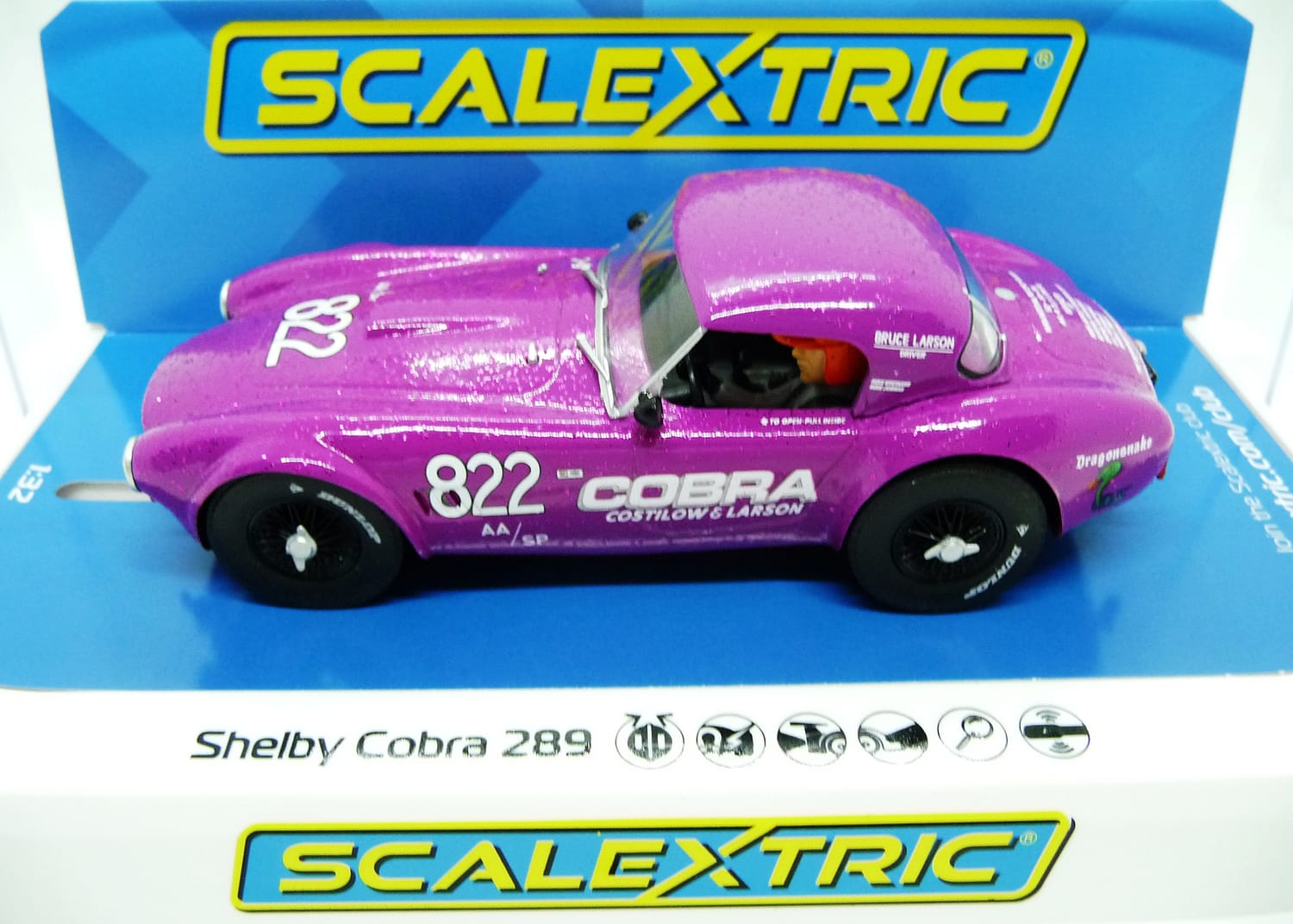 Scalextric C4418 Shelby Cobra 289 - Dragon Snake - Goodwood 2021 - Image 3