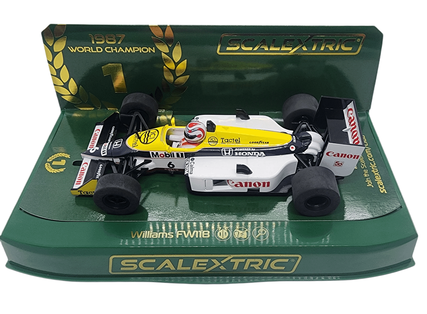 Scalextric C4309 Williams FW11 Nelson Piquet 1987 World Champion - Image 2