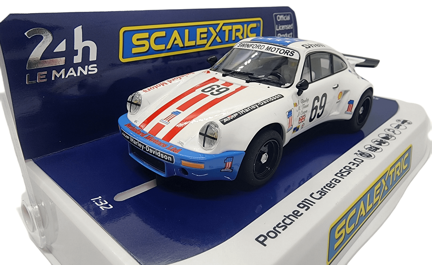 Scalextric C4351 Porsche 911 Carrera RSR 3 - 6th Lemans 1975